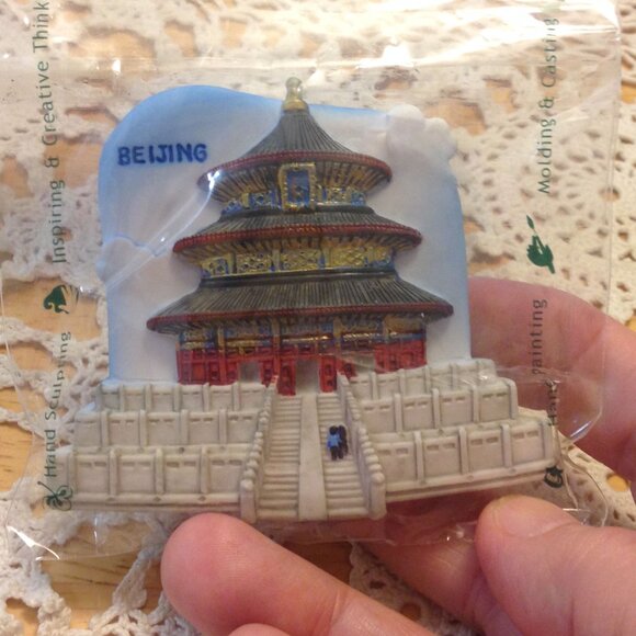 Handmade Fridge Magnet / Memo Holder, Beijing - Picture 2 of 4